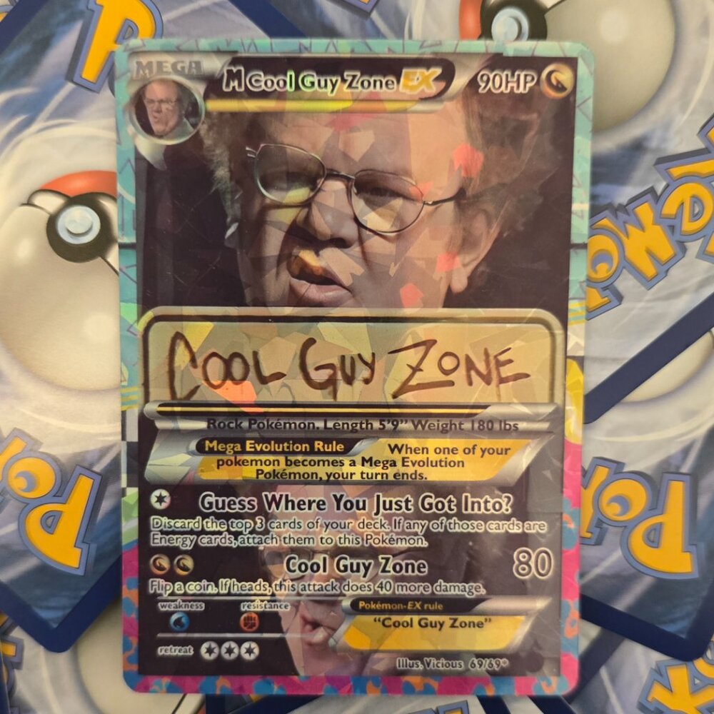 Cool Guy Zone Pokemon Card - Meme